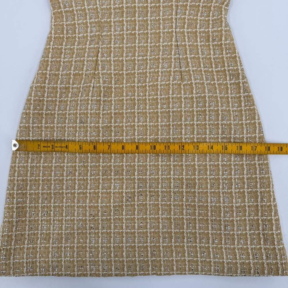 Sandro Two-Tone Mini Dress in Light Blue and Beige - Picture 16 of 16